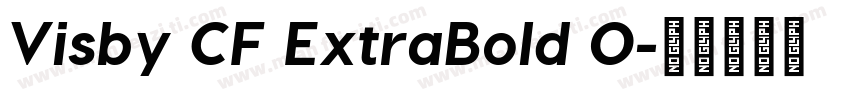 Visby CF ExtraBold O字体转换